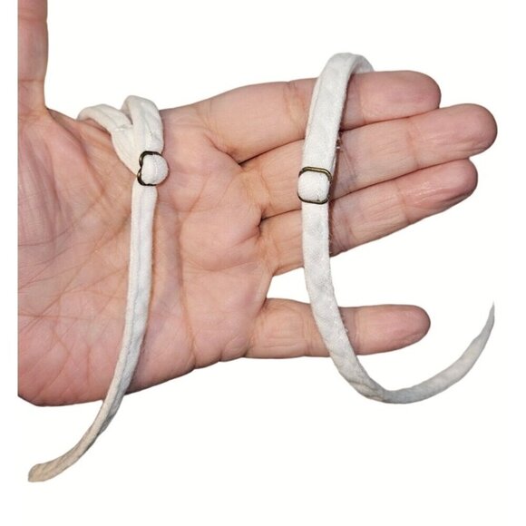 Faherty Leila Jumpsuit Sz Medium White All Organic Cotton Pockets Adj Straps NEW - Picture 9 of 16